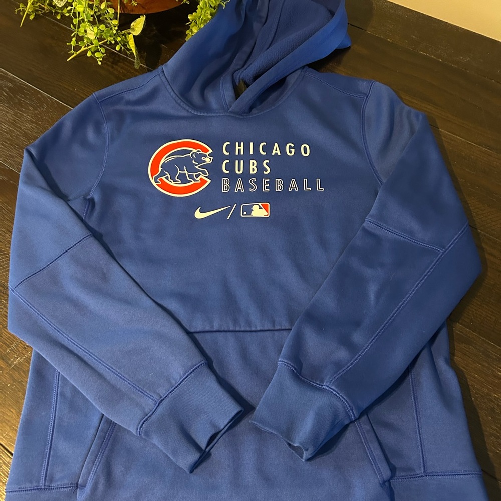 Youth Nike Dri-Fit Chicago Cubs Royal Blue Pullover Hoodie